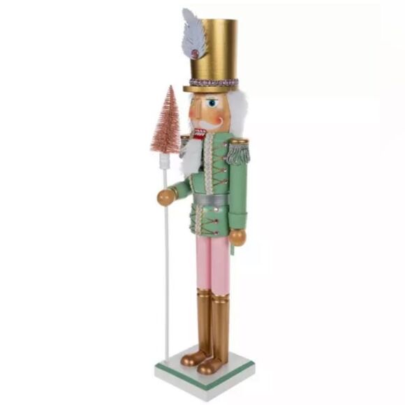 Pastel Green & Pink Nutcracker - Picture 1 of 3